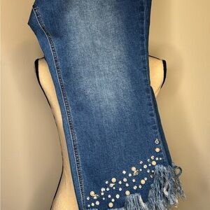 NWT Cato limited edition ion collection hi-rise 16 W petite crop stretchy jeans